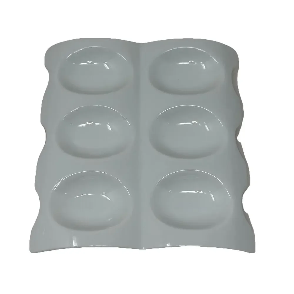 Two Front Of The House Six Egg Contemporary Plate Holder Display Plates